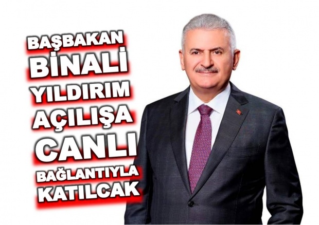 başbakan binali yıldırım, milletvekili yılmaz tunç, su ve atıksu arıtma tesisi, inkumu kollektör hatları, inkumu ön arıtma ve derin deniz deşarjı, açılış,