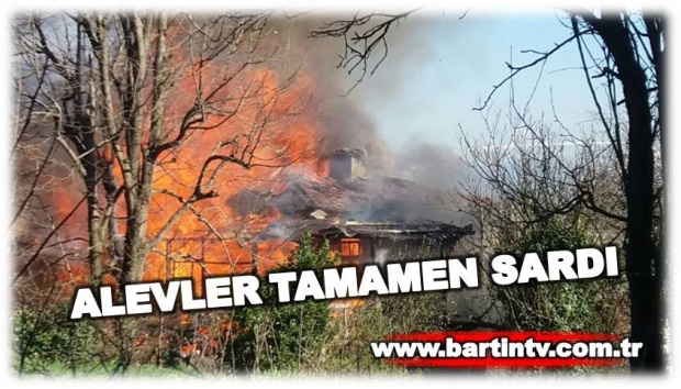 yangın, ahşap ev, bartın, itfaiye, orduyeri,