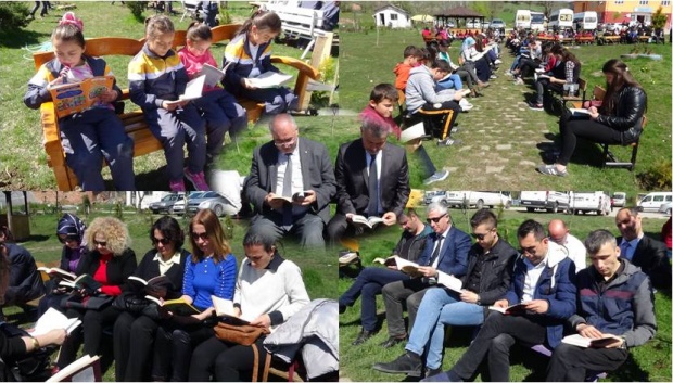 fuat dursun, kütüphane haftası, vali tevfik başakar okulu, mahmut şahin, nuran akmaz, kitap okuma,