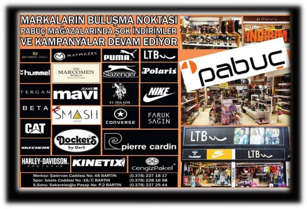 pabuç, pabuç mağazaları, pabuç mağazası, bartın pabuç, ayakkabı, ltb bartın,