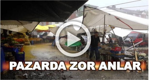 kumluca, sağanak yağış, pazar