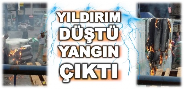 bartın, yıldırım, şimşek, yıldırım düşmesi, yangın