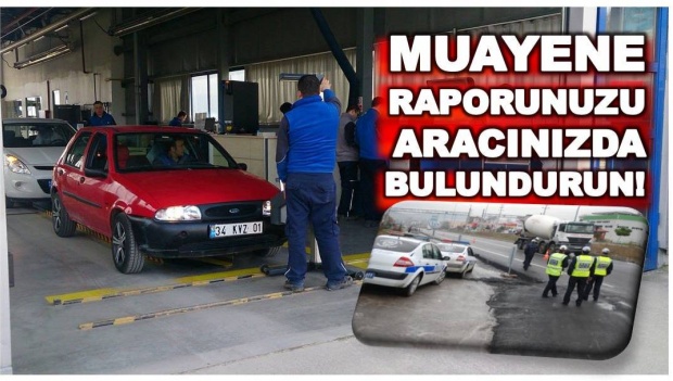 araç muayene, tüvtürk, motorlu araç trafik belgesi, trafik kanunu, araç muayene raporu