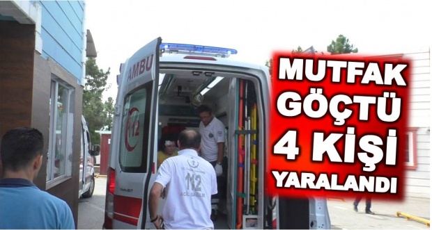 bartın, ev, mutfak, göçük, yaralı, 112, hastane