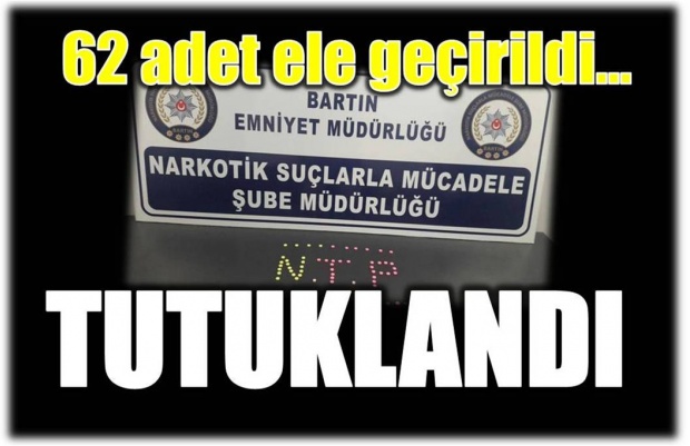 bartın, uyuşturucu, extasy, bartın emniyet müdürlüğü, narkotik suçlarla mücadele, tutuklama