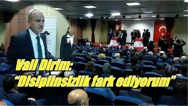 vali, nusret dirim, öğretmenler günü, disiplin, okul