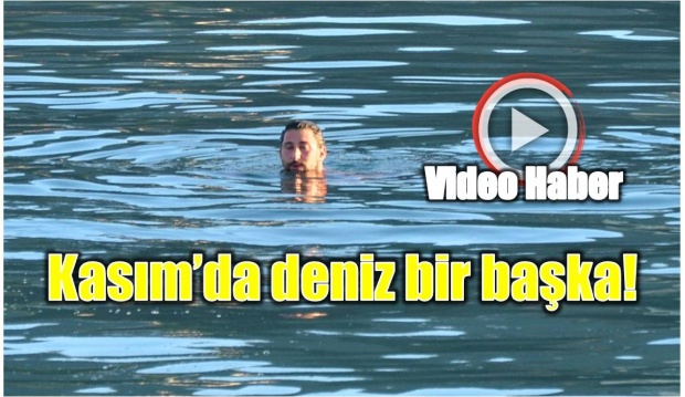 amasra, deniz, kasım, kasım ayında denize girdi, bartın, amasra haberleri, bartın haberleri