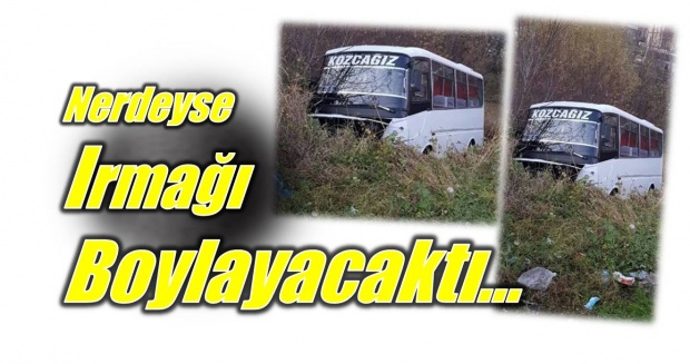 bartın, minibüs, kozcağız minibüsü, ırmak, bartın haber, bartın tv