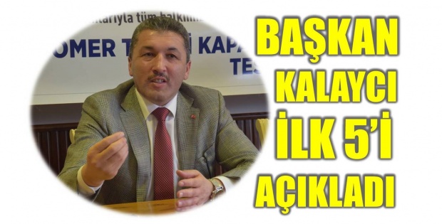 turhan kalaycı, bartın, bartın il başkanı, ilk 5, hedefler, kongre, kongre açıklama, basın, toki