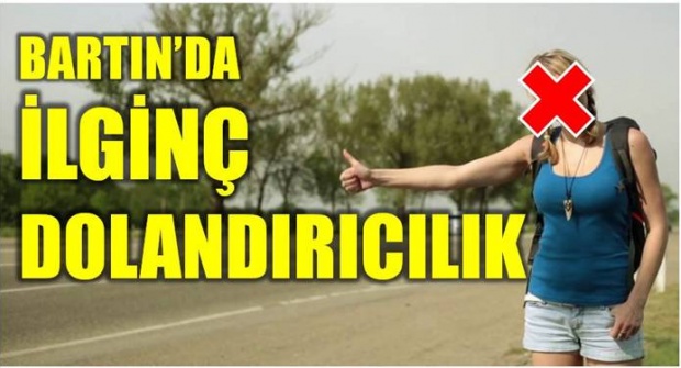 bartın, dolandırıcı, otostop, araç muayene, dolandırıcılık