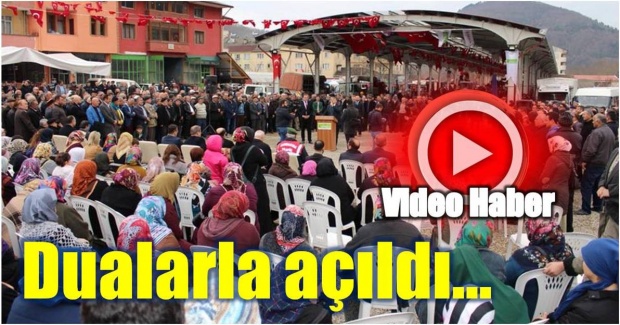 kumluca, kapalı pazar, açılış, ismail can, cemal akın, çelikerler, ulus kumluca, bartın kumluca