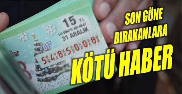 yılbaşı, bilet, milli piyango, bartın, tükendi, 2017, 2018