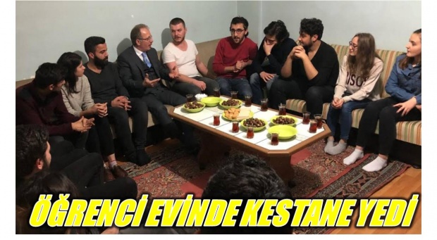 bartın üniversitesi, rektör orhan uzun, öğrenci, öğrenci evi, kestane, kestane davet