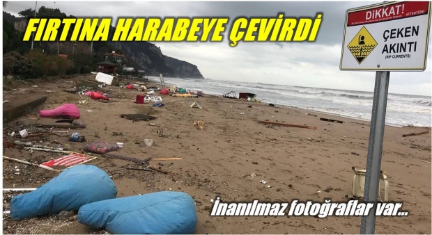 fırtına, inkumu, bartın, bartın fırtına, bartın haber, inkumu, sahil, dalga, zarar