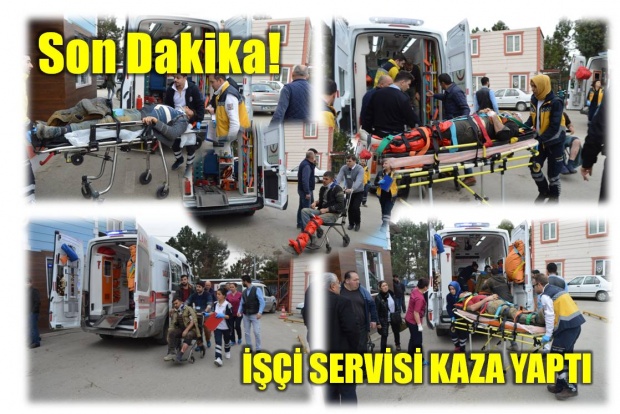 kaza, işçi servisi, freni patladı, işçi servis, kaza servis, fren, bartın, kurucaşile, tünel, bartın haberleri, kaza haberleri