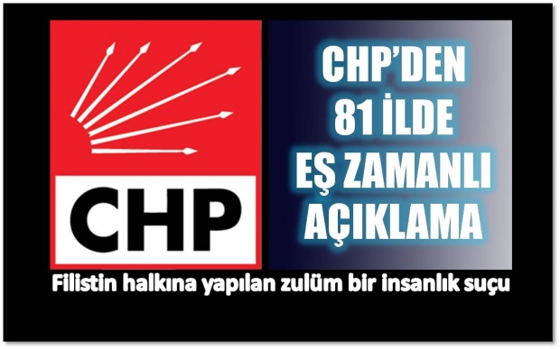 chp, filistin, kudüs, katliam, açıklama, bartın
