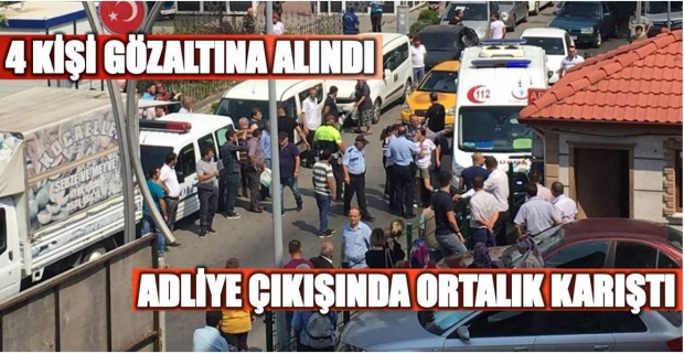 adliye, bartın, bartın adliyesi, boşanma, kavga, arbede, bartın haber, bartın haberleri