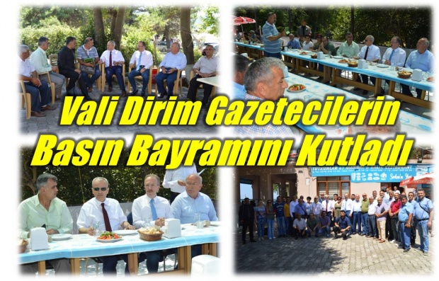 vali, vali dirim, nusret dirim, 24 temmuz, basın bayramı, gazeteciler günü, kutlama, bartın tv, bartın haber, bartın haberleri