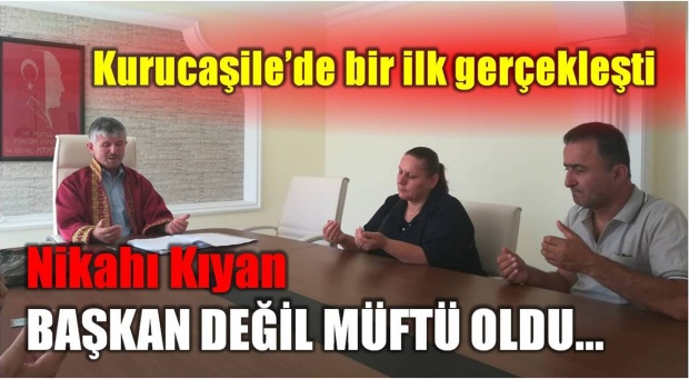 müftü, nikah, kurucaşile, recep şahan, hayriye bilgiç, şevket bilgiç, müftü nikah, müftü nikah kıydı, bartın haberleri, kurucaşile haberleri, bartın tv