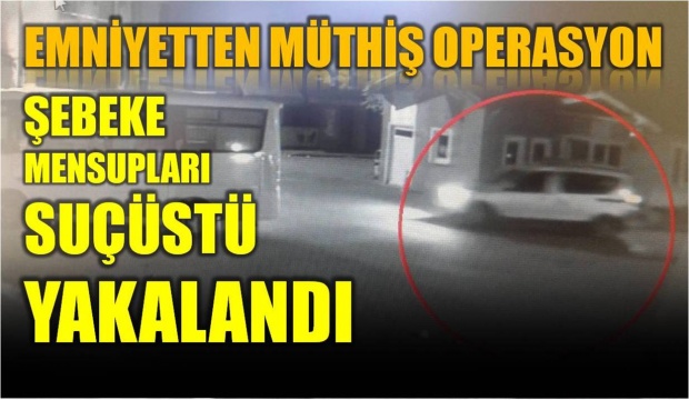 emniyet, oto, şebeke, suçüstü, yakalandılar, bartın, bartın haber, bartın emniyet